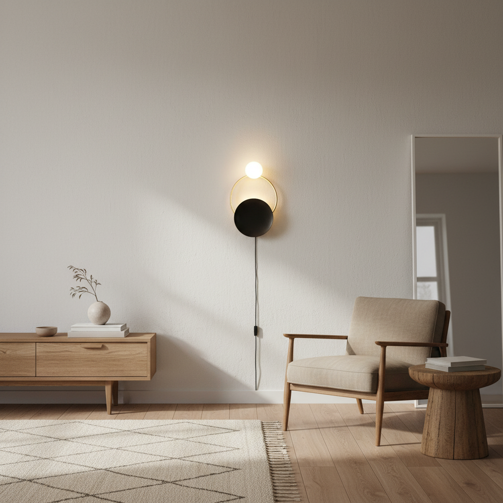 Penni - Post-Modern Personality Circle Copper Wall Lamp