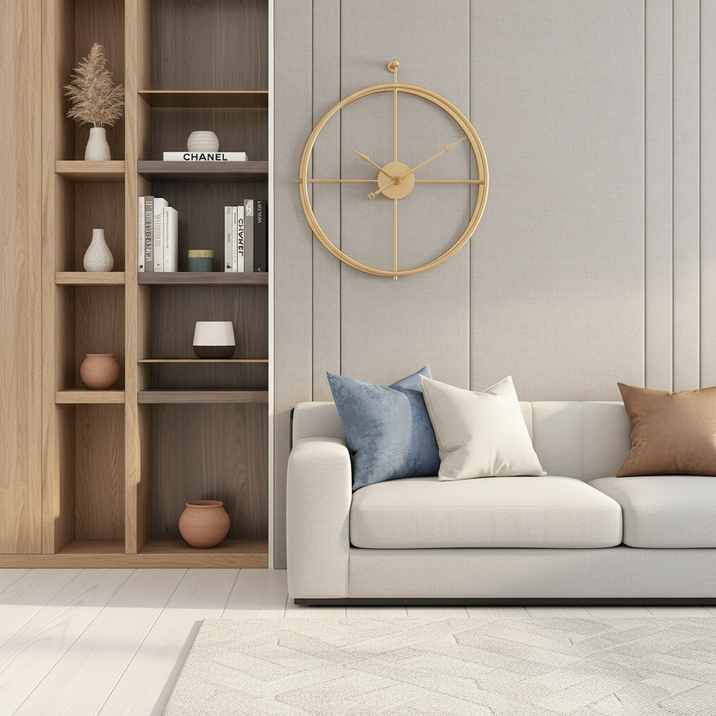 Vintage Metal Wall Clock